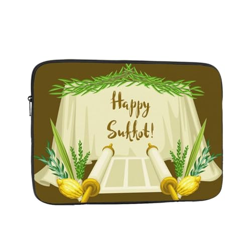 Funda para portátil Happy Sukkot apta para 10-17 pulgadas