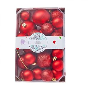 Set Of 26pc/42pc Christmas Balls Ornamen...