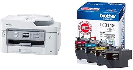 インクセット ブラザー プリンター A3印刷対応 インクジェット複合機 Mfc J5630cdw Fax Adf 有線 無線lan 1段トレイ 両面印刷 ブラザー工業