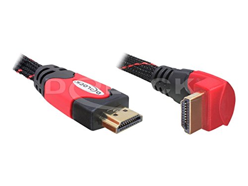 Cable HDMI 4K DeLOCK rojo de 3m acodado para optimizar el espacio detrás de tu Smart TV
