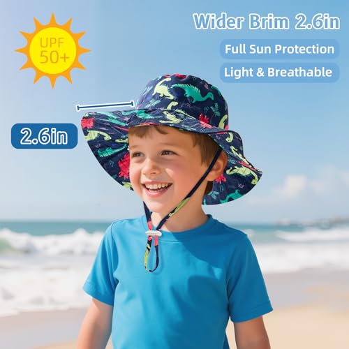Baby Sun Hat UPF 50+ Sun Protective Toddler Bucket Hat Summer Kids Beach Hats Wide Brim Outdoor Play Hat for Boys Girls2