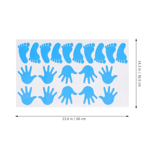 Stickers Adhesivos Huellas de Mano 40Pcs 60x36.5 cm miniatura 4