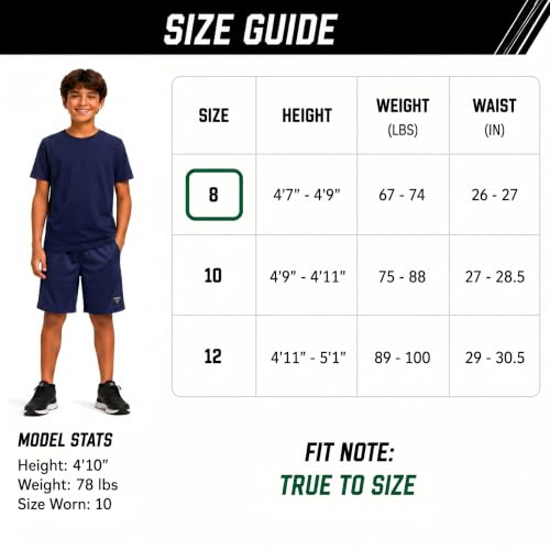 Image of AEROPOSTALE Boys Shorts Set 4 Piece Shirts & Mesh Basketball Shorts | Soft Breathable Fabric, Relaxed Fit, Quick-dry Mesh, Moves With Active Play, Layers Easily, Machine Washable