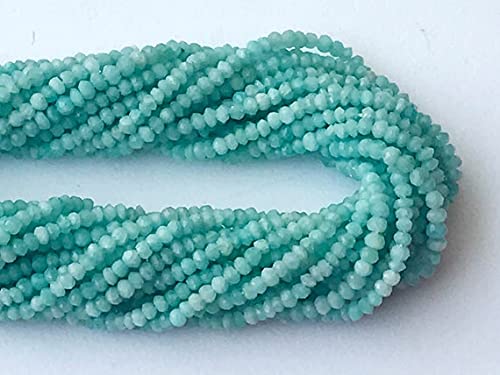 Amazonite naturelle perles 3mm LKBEADS pour collier d'été et bijoux bohème chic