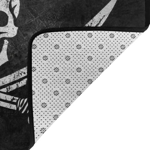 Tapete de área Jolly Roger 4'x6' antideslizante para interiores miniatura 4
