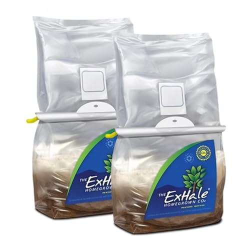 ExHale Homegrown CO2 Original - CO2 Bag for Indoor Grow Rooms & Tents - Great for Indoor Grow Rooms - CO2 for Grow Tents - 4 lbs. (2 Pack)