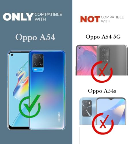 Image of Jkobi Lifetime Anti-Yellow Clear Back Cover Case for Oppo A54 (Sleek Hard Crystal | Shockproof and Camera Protection)