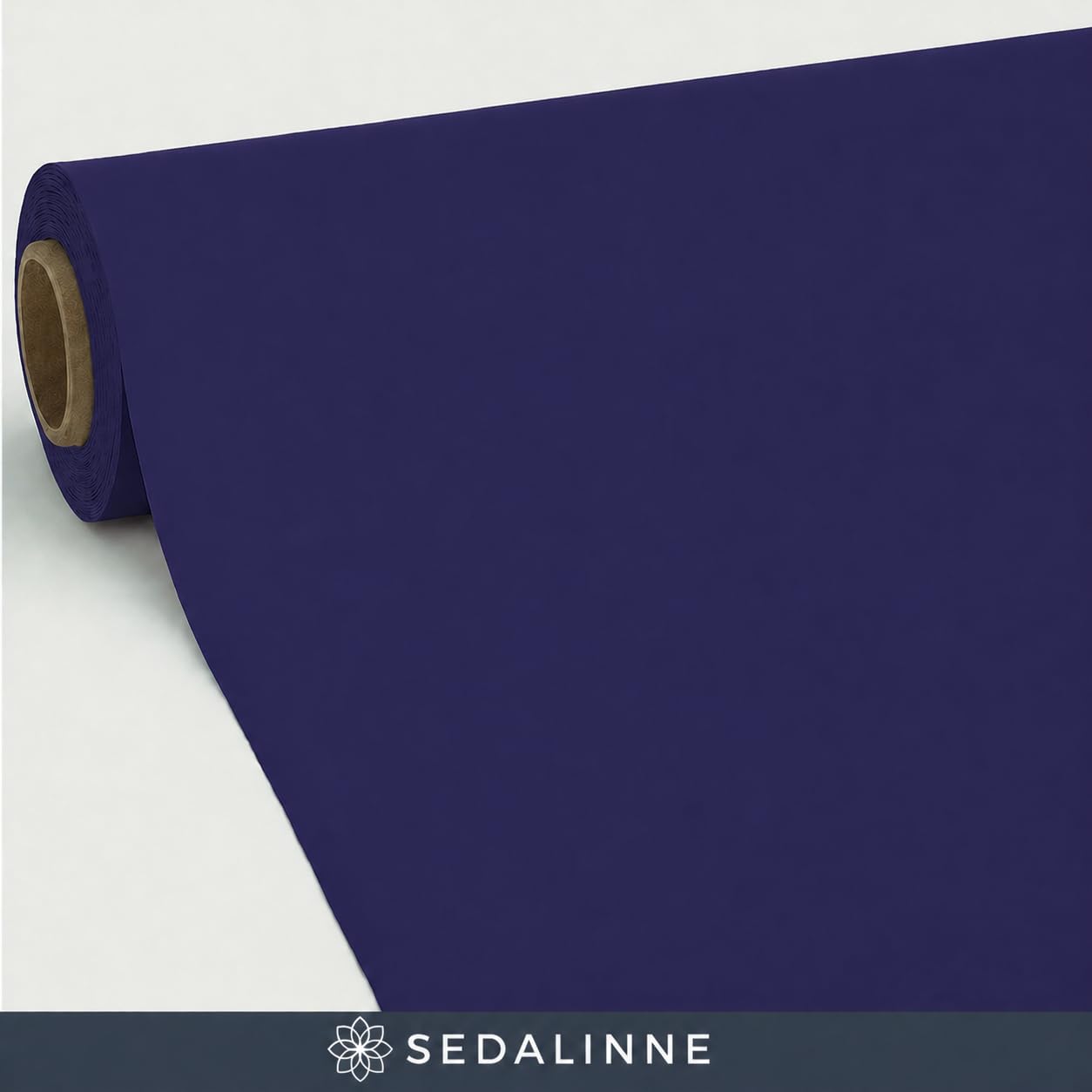 Mantel Resinado Liso Rollo 20m - Mantel Mesa Rectangular de Tejido para Cocina o Comedor - Impermeable y Antimanchas - Fácil de Limpiar y Resistente - Diseño Liso - Color Azul Marino