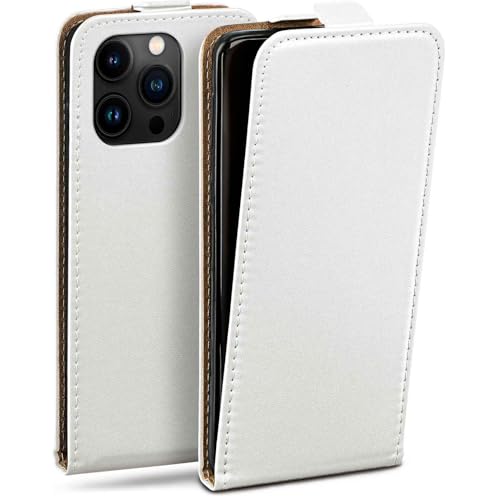 Housse iPhone 15 Pro en cuir synthétique blanc moex protection à 360 degrés premium