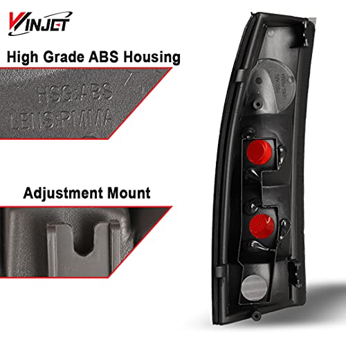 Winjet Altezza Style Compatible With 1992 1993 1994 1995 1996 1997 1998 1999 2000 C1500 C2500 C3500 K1500 K2500 K3500 Suburban Blazer Tahoe Yukon Escalade Tail Lights #TOP2