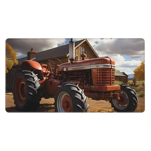 Tapis de souris extra large en caoutchouc durable HYTTER imprimé tracteur