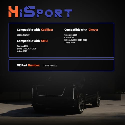 Image of HiSport 13597536 Door Lock Latch Actuator Motor Front Left Driver Side - Compatible with Cadillac Escalade Chevy Colorado Cruze Silverado 1500 Tahoe GMC Canyon Sierra 1500 Yukon - Replace 13597799