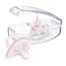 Chicco PhysioForma Silicone Orthodontic Pacifier, 0-6m | 100% Soft Silicone | Supports Breathing & Oral Development | Satin-Textured Nipple | Includes Sterilizing Case | BPA Free | Pink, 2pk