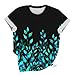 Womens T-Shirts Short Sleeve Tee Summer Shirts Plus Size Trendy Casual Wildflower Print Shirt Camp Graphic Tshirts