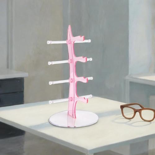 Rangement polypropylène pour lunettes la solution rose anti-rayures de bureau - 6