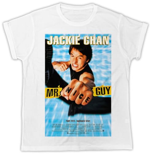 T-shirt Mr Nice Guy blanc drôle : le cadeau idéal pour homme cool