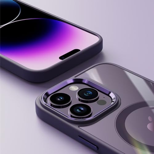 Étui magnétique iPhone 12 Pro Max ENILSA transparent et rose antichoc