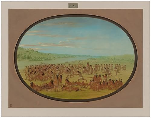 Affiche artistique George Catlin peinture Sioux décoration murale chambre grand format