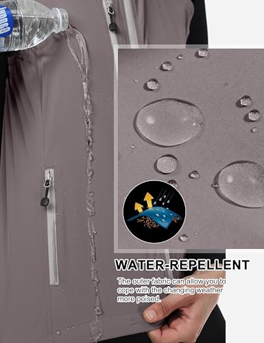 Little Donkey Andy Women's Lightweight Quick Dry Vest Windproof Stretch Sleeveless Jacket for Cycling Running Grey L2