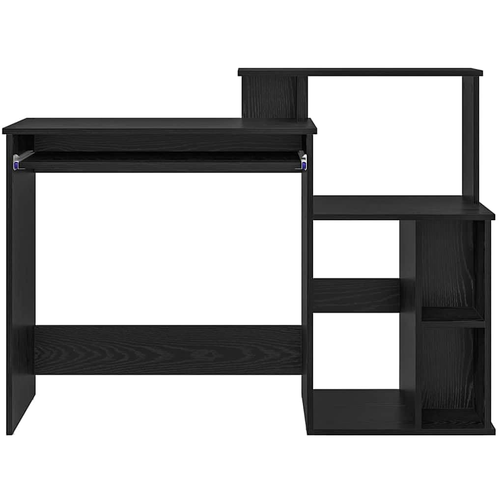 Generisch Schreibtisch Schwarz Eichen-Optik 120,5 x 44 x 88,5 cm,Möbel,Büromöbel,Schreibtische-869475