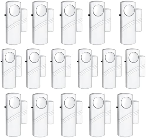 4 Pack Door Window Alarm, Home Security Wireless Magnetic Sensor Burglar Anti Theft Alarm Diy Easy To Install