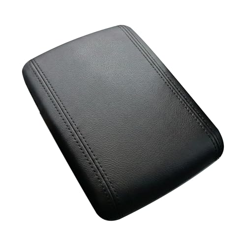 RedlineGoods Center Console Cover Compatible with Mazda RX7 1993-02. Tailor Made - not Universal. Genuine top-Grade Italian Black Leather with Black Thread