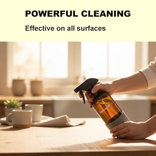 Image of flowcheer All Purpose Multi Surface Cleaner Refills for Household (Lemon) | all purpose cleaner concentrate, Lemon Scent cleaning tablets with Reusable Spray Bottle, 6x17fl oz