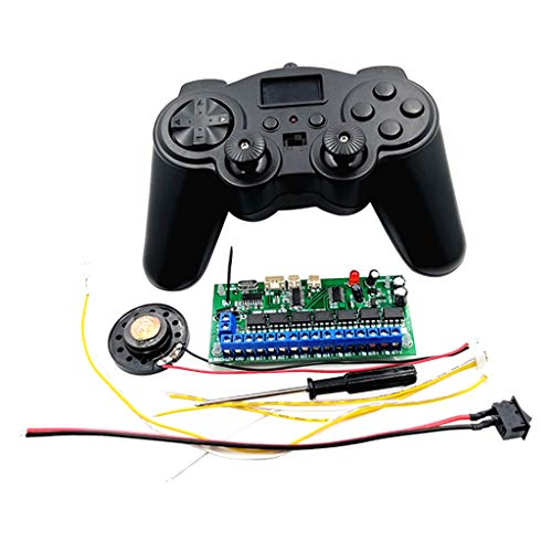 F Fityle RC Car 16-channel 2.4GHz 3.7V Radio Remote Controller Transmitter Receiver Board DC6-12V Model Excavator DIY Robot Parts Accessories