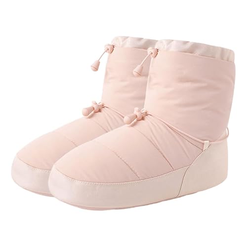 Zaviftie Winter Dance Boot Women Ballet Shoes Adult Warms Up Bootie Ankle Boot Dance Cotton Shoes Warm NonSlip Training Shoes