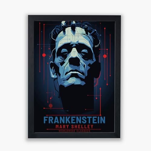 Affiche Frankenstein idée cadeau unique pour passionné de lecture