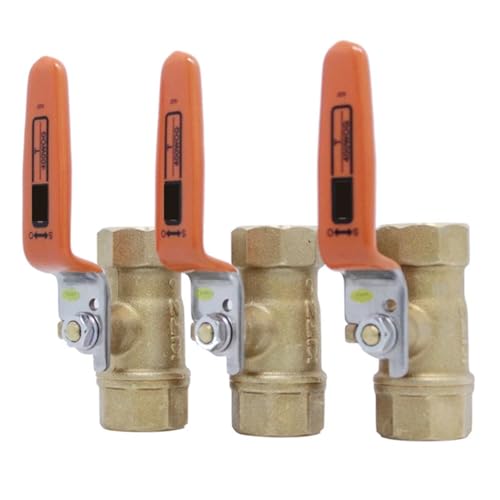 Vanne à bille T TYPE en laiton forgé DN15 DN20 DN25 pour eau huile et gaz