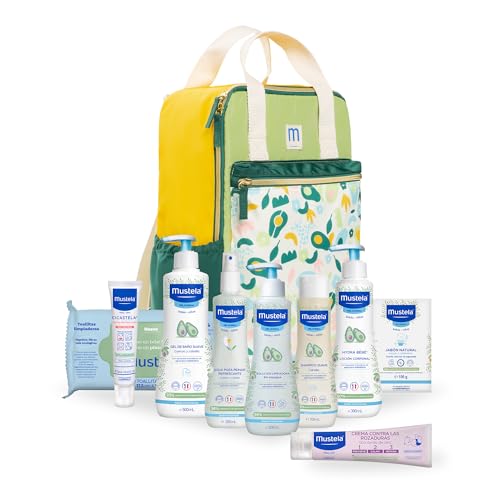 Salud, Drugstore Mustela Baby Shower Pack + Pañalera, 10 productos, Ideal para Regalos