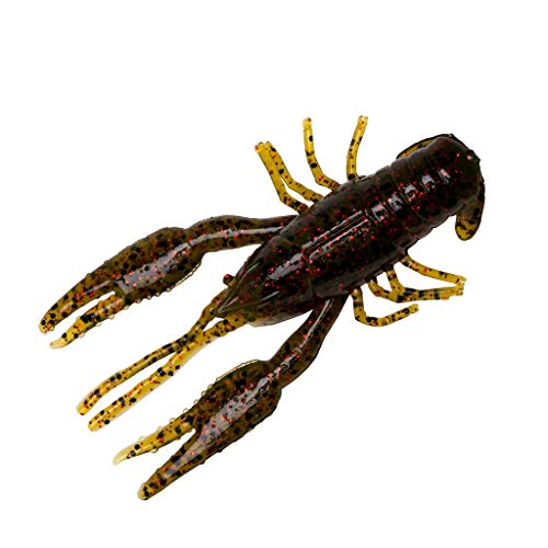 Yum Lures YCRB302 Craw Bug Fishing Bait, Watermelon/Red Flake, 3.25"