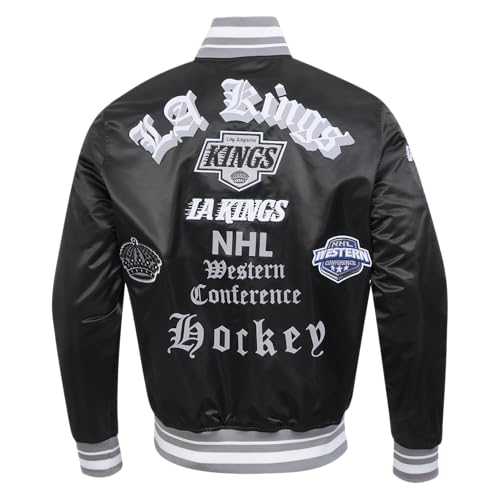 Image of Pro Standard Mens NHL Old English Satin Jacket