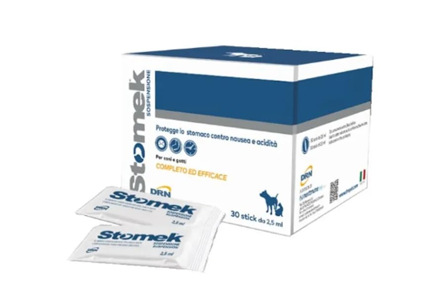 Stomek Sospensione Integratore Benessere Digestivo per Cani e Gatti 30 Stick