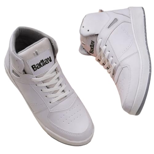 Image of BADLAV Mens Badlav Casual Sports Shoes for Men|Soft Cushioned Insole, Slip-Resistance|tw-203-white Men's Sneakers