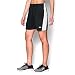 Under Armour Women's The UA Fixture Short, Black/White, Medium