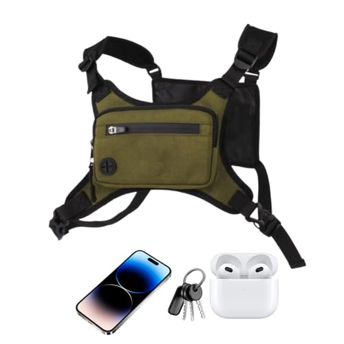 Bolsa de pecho para hombre apta para camping y viajes de escalada