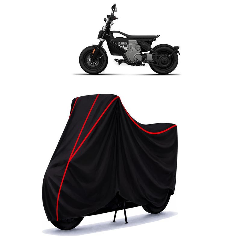 Image of CE 02 Water Resistant Bike Cover for All Motorcycles & Scooters | Heavy Duty Premium Taffeta Fabric | UV Protection, Dustproof, Scratchproof | All Weather Two Wheeler Body Cover with Elastic Bottom
