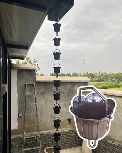Chaîne de drainage de pluie extérieure pour sublimer l'entrée de votre maison