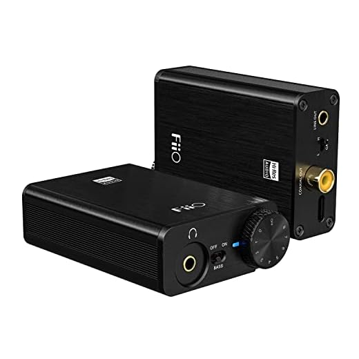 FiiO E10K USB DAC and Headphone Amplifier (Black)