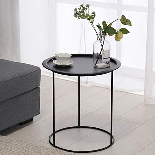 Zhengtufuzhuang Nordic Minimalist Round Assembly Small Table, Iron Min Zhengtufuzhuang Nordic Minimalist Round Assembly Small Table, Iron Min