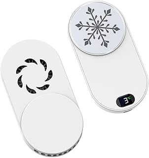 LONGFITE Phone Cooler Magnetic Ultra Thin Radiator with Semiconductor Fan Cooling Function and LED Temperature Display for Smartphone Gaming