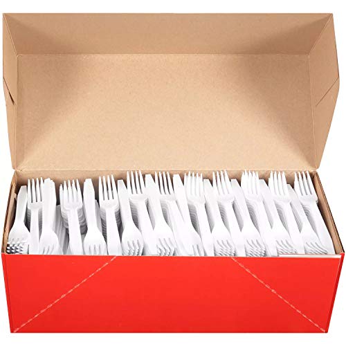 Daily Chef White Plastic Forks,, 600 Count (Pack of 36)