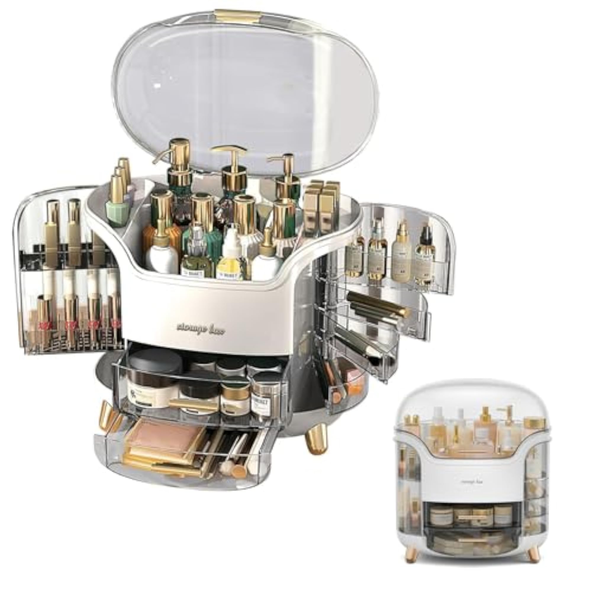 Multifunctional Makeup Organiser with Lid and Drawers