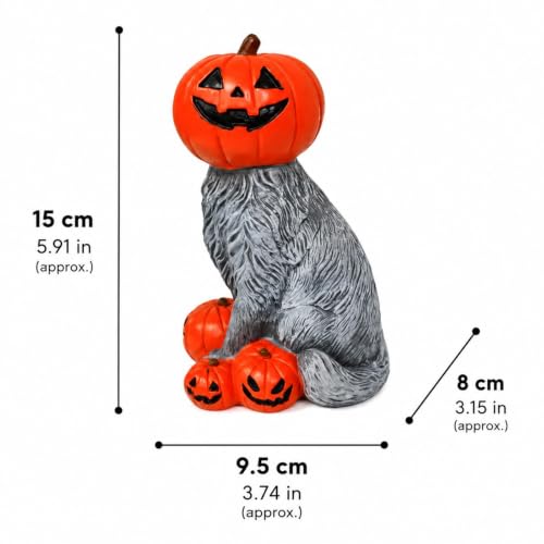 Décoration chat halloween amusante idée cadeau résine rétro