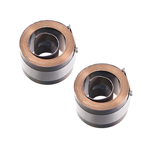 Tool parts Drill Press Spring Quill Feed Return Coil Assembly 1400mm 45x30x0.7mm - 2 Pcs