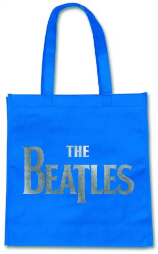 Rock Off – The Beatles sac shopping ECO Drop T bleu - Les Beatles, Paul McCartney, John Lennon, RIngo Starr, George Harrison Rock Off - The Beatles sac shopping ECO Drop T bleu