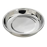 Eagrye 4-Pack Stainless Steel Dinner Plates Dish, Round Plate, 9.72-INCH, f