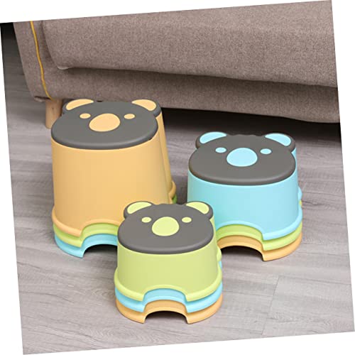 OUNONA 1 Unidade banco pequeno dos desenhos animados banquinho infantil banco infantil banquinho dec